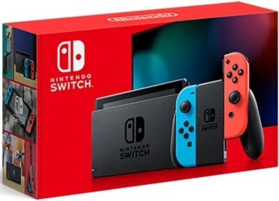 Console Nintendo Switch 32GB | Neon Blue Red ou Gray + Joy-Con | R$2.187