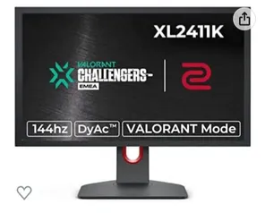 Monitor Gamer BenQ ZOWIE XL2411K para PC com 24, 144Hz, Color Vibrance, Black e Qualizer