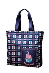 Bolsa Tote Bag - Cupcake Xadrez Square - R$30