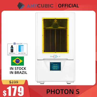 Impressora 3D de Resina (estoque Brasil) Photon-S | R$ 2099