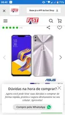 Zenfone 5 Prata Asus com Tela de 6,2”, 4G, 128 GB - R$1269