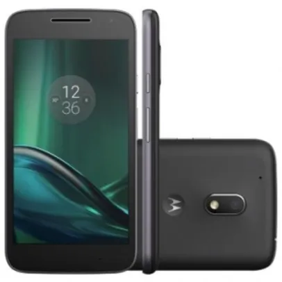 [Ricardo Eletro] Smartphone Motorola Moto G4 Play Preto - Dual Chip, 4G, Quad Core 1.2Ghz, 16GB, 2 GB RAM, Android 6.0