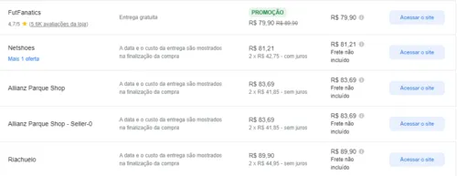 Imagem na descrição da promoção