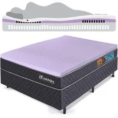 [CC Sub/ AME R$ 720 ] Cama Box Casal Colchão Molas Ensacadas | R$ 720