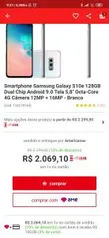 Galaxy S10e (R$ 100,00 de AME)