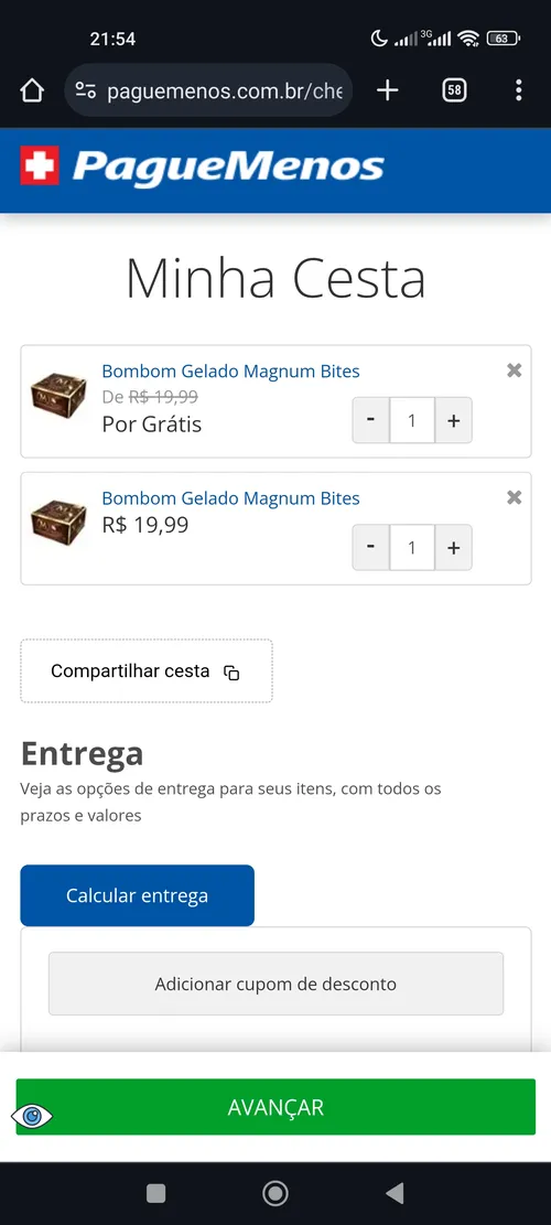 Imagem na descrição da promoção