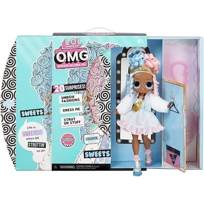 LOL Surprise OMG Sweets Fashion Doll - Dress Up Doll Set com 20 surpresas para meninas e crianças 4+