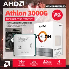 Processador AMD Athlon 3000G 2c/4t 3.5GHz