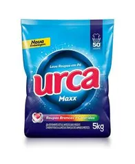 Lava Roupas Pó Maxx Sachê, 5 kg, Urca, Azul, Grande | R$ 14