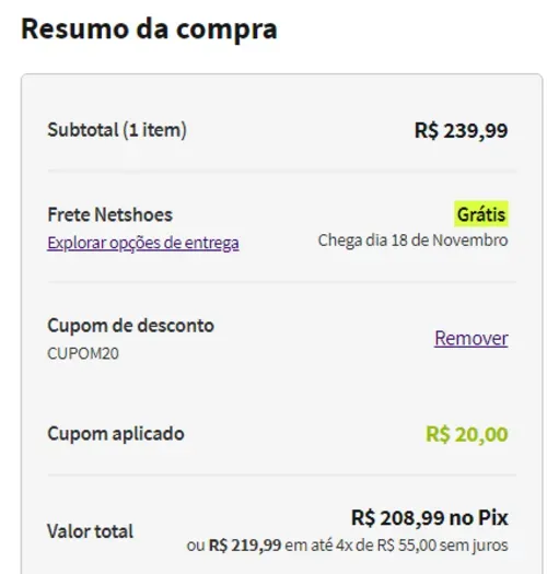 Imagem na descrição da promoção