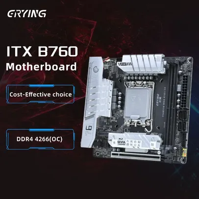 [No Brasil]Placa-mãe ERYING-ITX B760i, LGA 1700, Core 12, 13th - 579,04