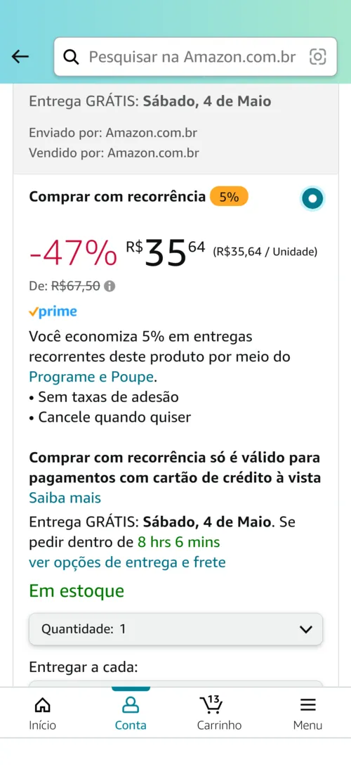 Imagem na descrição da promoção