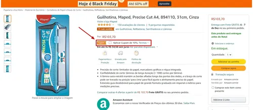 Imagem na descrição da promoção