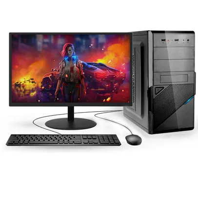 Computador Bestpc Completo, Intel Core I7, 16GB RAM, SSD 512GB, Monitor 19 LED + Kit Tec