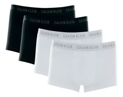 Kit Com 4 Cuecas Boxer Cotton Calvin Klein