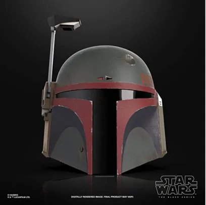 Star Wars The Black Series Boba Fett (Nova Armadura) Capacete Eletrônico Detalhado - F5281 - Hasbro | R$1.600