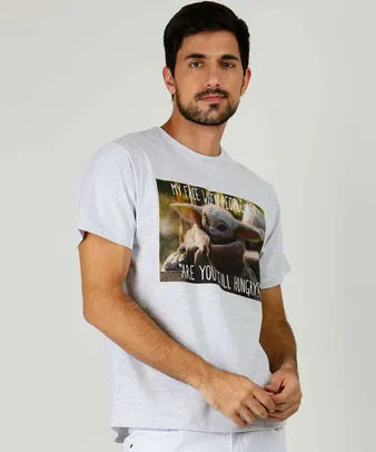 Camiseta Masculina Estampa Baby Yoda Disney | R$30