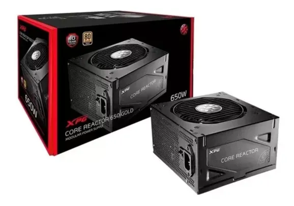 Fonte de alimentação para PC XPG Core Reactor 650W 650W  preta 127/220V