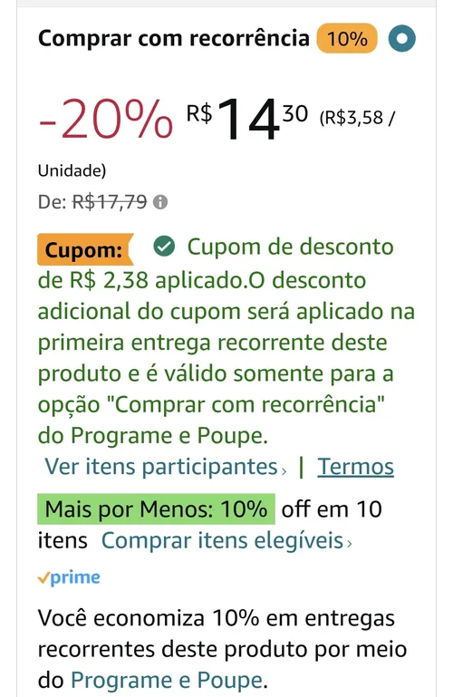 Imagem na descrição da promoção