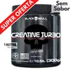 Creatina Monohidratada Creatine Turbo Black Skull 300g - Energia - Força - Ganho de Massa Muscular