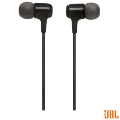 Fone de ouvido JBL In Ear Intra-auricular Preto - JBLE15BLK - R$86