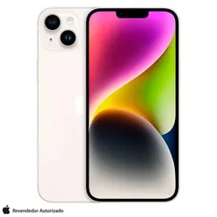 [PRIME R$5781] iPhone 14 Apple (128GB) Estelar, Tela de 6,1", 5G e Câmera de 12MP