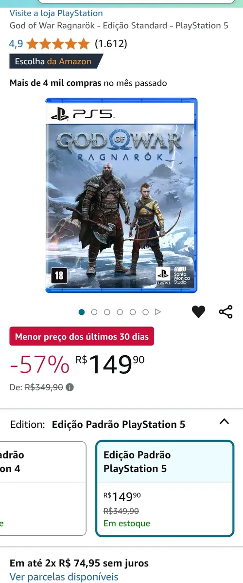 Imagem na descrição da promoção