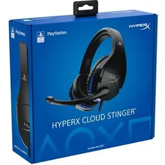 Headset Gamer HyperX Cloud Stinger, Drivers 50mm, PS5 e PS4, P3, Preto