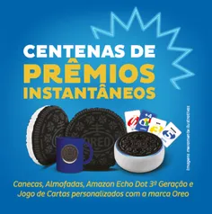 Promo Oreo - Compre R$10 e concorra a prêmios toda semana