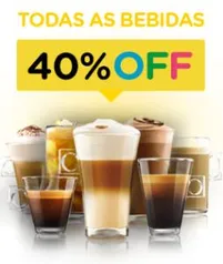 Todas os sabores de capsulas Dolce Gusto 40% OFF