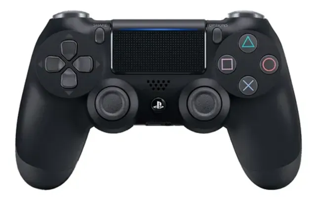 Controle joystick sem fio Sony PlayStation Dualshock 4 jet black