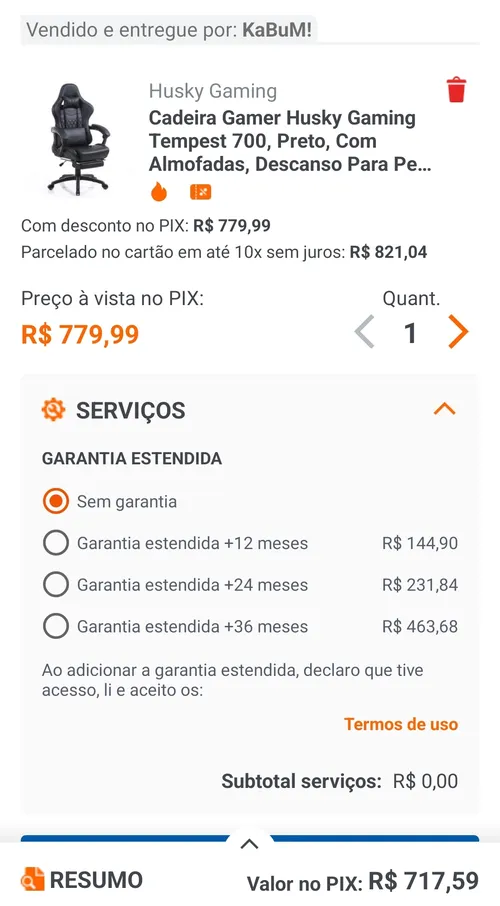 Imagem na descrição da promoção