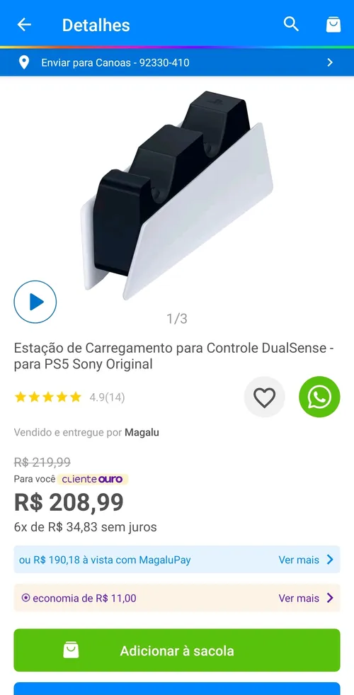 Imagem na descrição da promoção