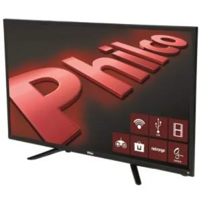 Smart TV LED 32" HD Philco PH32B51DSGWA com Wi-Fi, ApToide, Som Surround, MidiaCast, Entradas HDMI e USB - R$1.099