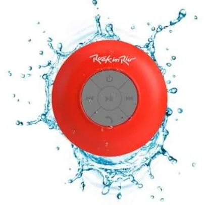 [Submarino]  Caixa de Som Bluetooth Aquarius Rock in Rio Vemelha 3W RMS USB Resistente à Água - R$30