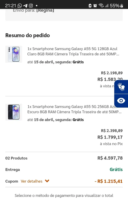 Imagen na descrição da promoção