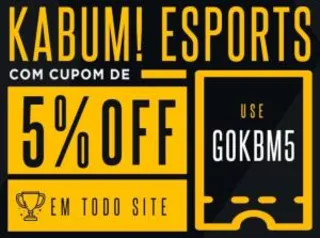 5% OFF EM TODO O SITE