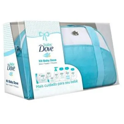 kit Baby Dove Hidratação Enriquecida Bolsa + Trocador - R$130
