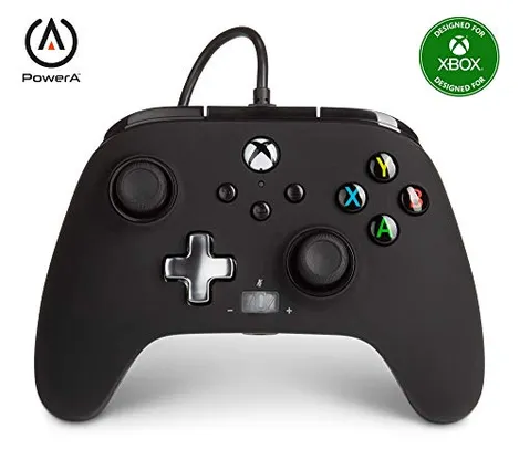 PowerA Enhanced Wired Controller for Xbox - Black, Gamepad, Wired Video Game Controller, Gaming Controller, Xbox Series X|S, Xbox One - Xbox Series X