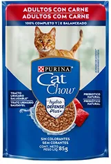 Ração Nestlé Cat Chow Adultos Sachê Carne ao Molho, Purina, 85g