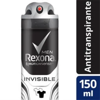 Desodorante Rexona Aerosol Men Invisible 150ml | R$ 8 [Na compra de 8 unidades]