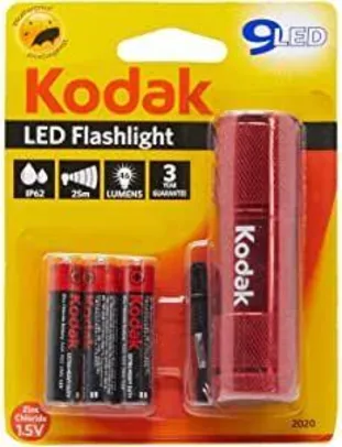 [PRIME]Lanterna 9-LED + 3 Pilhas AAA Palito Comum, Kodak