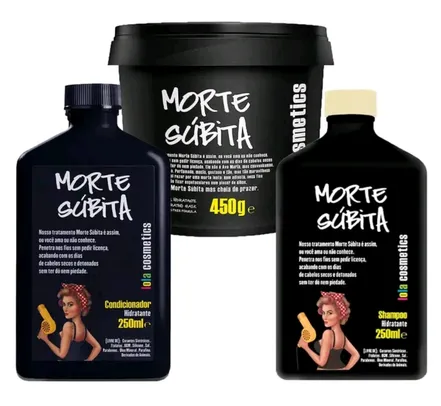 Morte Súbita Kit Shampoo + Condicionador + Máscara Capilar Lola Cosmetics