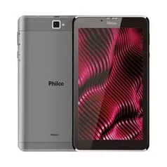 [AME SC R$ 133] Tablet Philco PTB7SSG Cinza/Preto com 16GB, 1 GB RAM, Tela 7”, Android 9.0, 3G