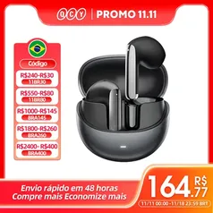 QCY HT10 AilyBuds Pro+ ANC Fone de ouvido sem fio Hi-Res Audio com LDAC Bluetooth 5.3 Fones De Ouvido 6 Mic AI HD Chamada Conexão Multiponto