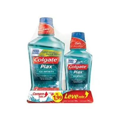 Enxaguante Bucal Colgate Plax Ice Infinity 500Ml Promo Leve 500Ml Pague 250Ml