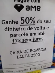 [RJ/Lojas Americanas] [50% AME - 5,45] Caixa BOMBOM LACTA