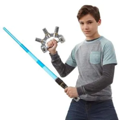 Espada Sabre de Luz Eletronica - Jedi Master Azul  | R$80