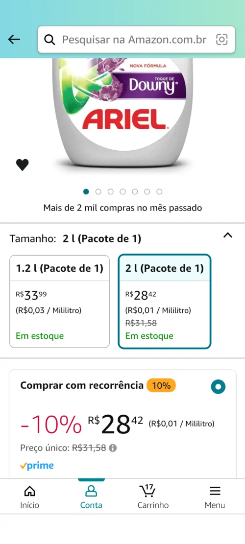 Imagem na descrição da promoção