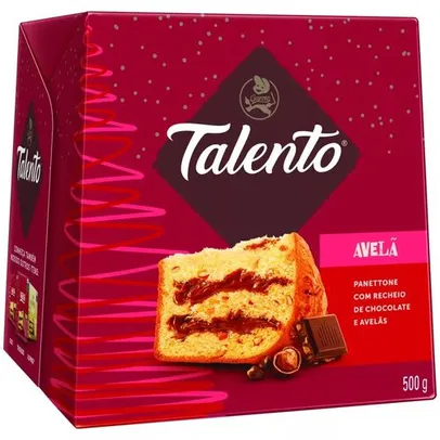 Panettone com Recheio de Chocolate Talento de Avelã Garoto 500g